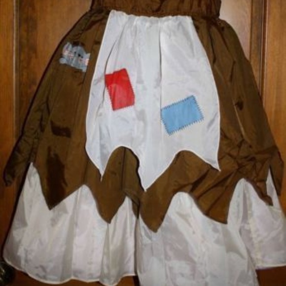 NEW DISNEY Cinderella REVERSIBLE Peasant DRESS 2/4 Girls Halloween Costume - Picture 3 of 4